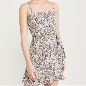 Abercrombie & Fitch wrap front printed Mini Dress